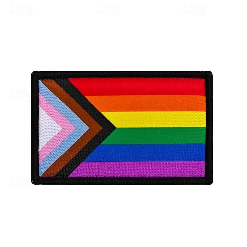 Pride Rainbow Flag Gay and Bisexual Festival Embroidered Velcro Badge Backpack Decoration Cloth Patch3
