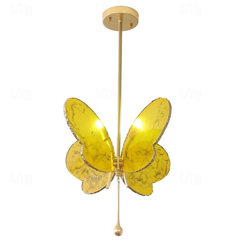LED Pendant Light Butterfly Chandelier Model Room Clothing Store Hotel Restaurant Hotel Club Lobby Light,Post-modern Light Luxury Creative Flying Saucer Chandelier2