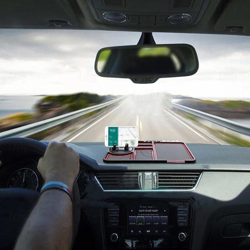 Silicone Car Anti-Slip Mat Auto Phone Holder Non Slip Sticky Anti Slide Dash Phone Mount Parking Number Card Car Pad Mat Gadget2