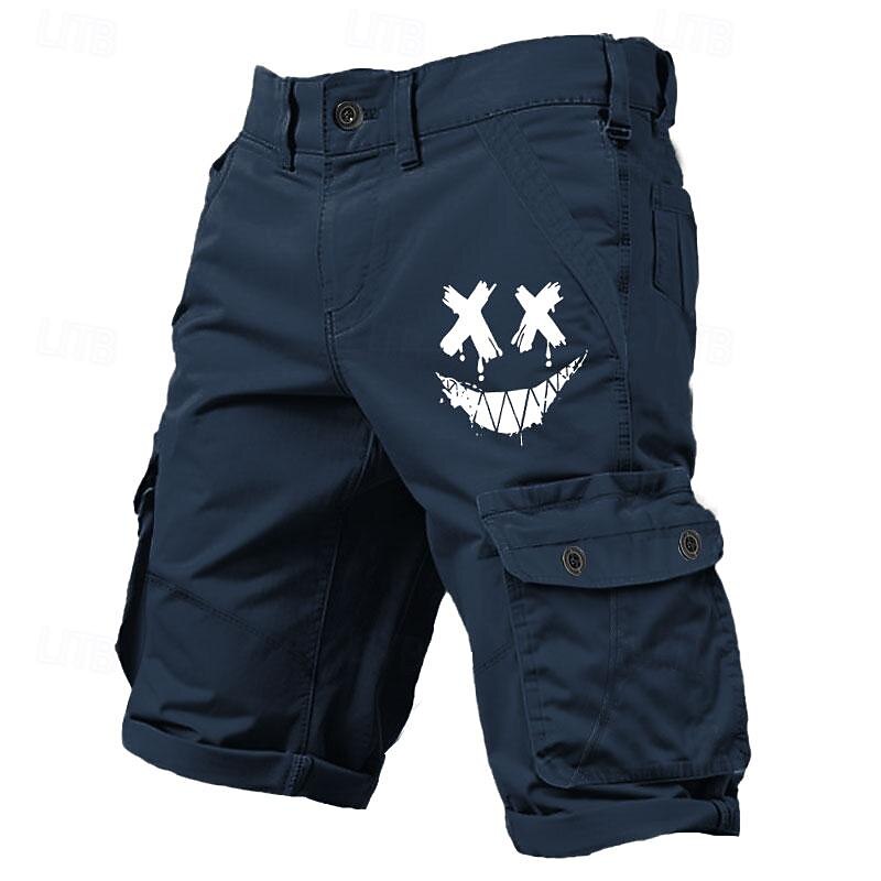Men's Graphic Geometric Cargo Shorts Mid Waist Sports Fashion Designer Outdoor Sports Outdoor Camping & Hiking 6 Pocket Designer Clothing Apparel4