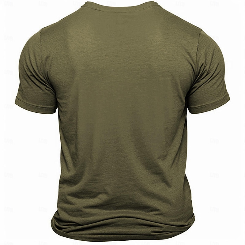 Men's Letter Cross T Shirt Tee Top 100% Cotton Short Sleeve Graphic Shirt Heather Gray Black Army Green Comfortable Tee Street Fashion Designer Clothing3