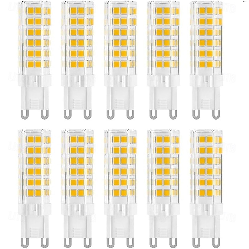 G9 LED Bulb 7W 230V G9 Halogen Bulb 60W Equivalent 650LM  Non-Dimmable G9 Bulbs for Home Lighting 10pcs