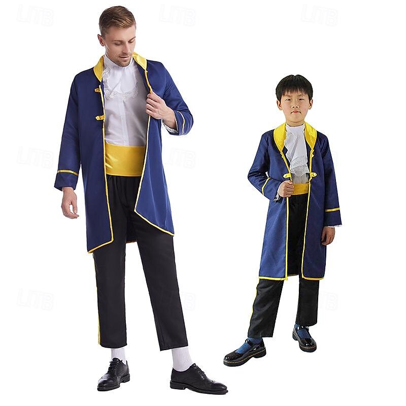 Sleeping Beauty Beauty and the Beast Prince Cosplay Costume Outfits Cosplay Costume Party Movie Cosplay for Men's Boys Kid's Adults' Carnival Masquerade Event / Party Masquerade Bachelorette Party