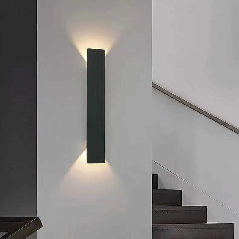 LED Wall Light Outdoor Minimalist Outdoor IP54 Waterproof Aluminium Art Deco Wall Lamps Outside/Indoor for Villa Porch Gardens Terraces Exterior Walls3