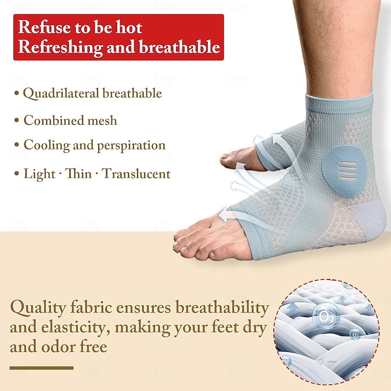 3Pairs Neuropathy Socks - Soothe Relief Compression Socks 20-30 mmHg - Comprex Ankle Sleeves for Arch Support, Achilles Tendonitis, and Foot Pain Relief4