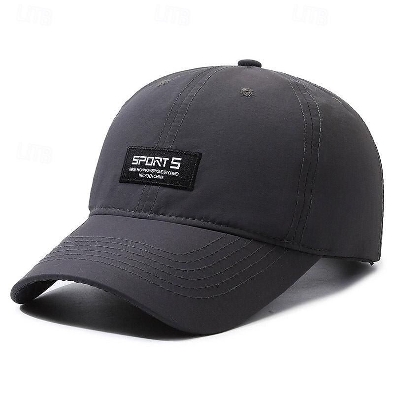 Men's Baseball Cap Sun Hat Trucker Hat Black Navy Blue Polyester Fashion Casual Street Daily Letter Adjustable Sunscreen Breathable Quick Dry2