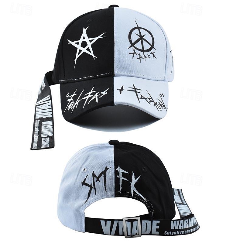 Men's Baseball Cap Sun Hat Trucker Hat Black White Cotton Fashion Casual Street Daily Star Adjustable Sunscreen Breathable2