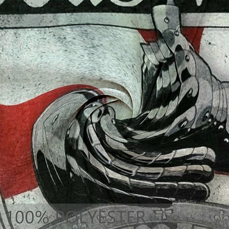 Men's Knights Templar Armor of God T Shirt Short Sleeve T shirt 3D Print Crew Neck Shirt Fashion Religious Athleisure Street Sports Outdoor Black Green Summer Spring Clothing Apparel S M L XL XXL XXXL4