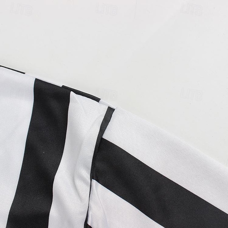 Men's Referee Shirt Collared | Official Mens Ref Shirt Jersey Short Sleeve - Football Halloween Costume4