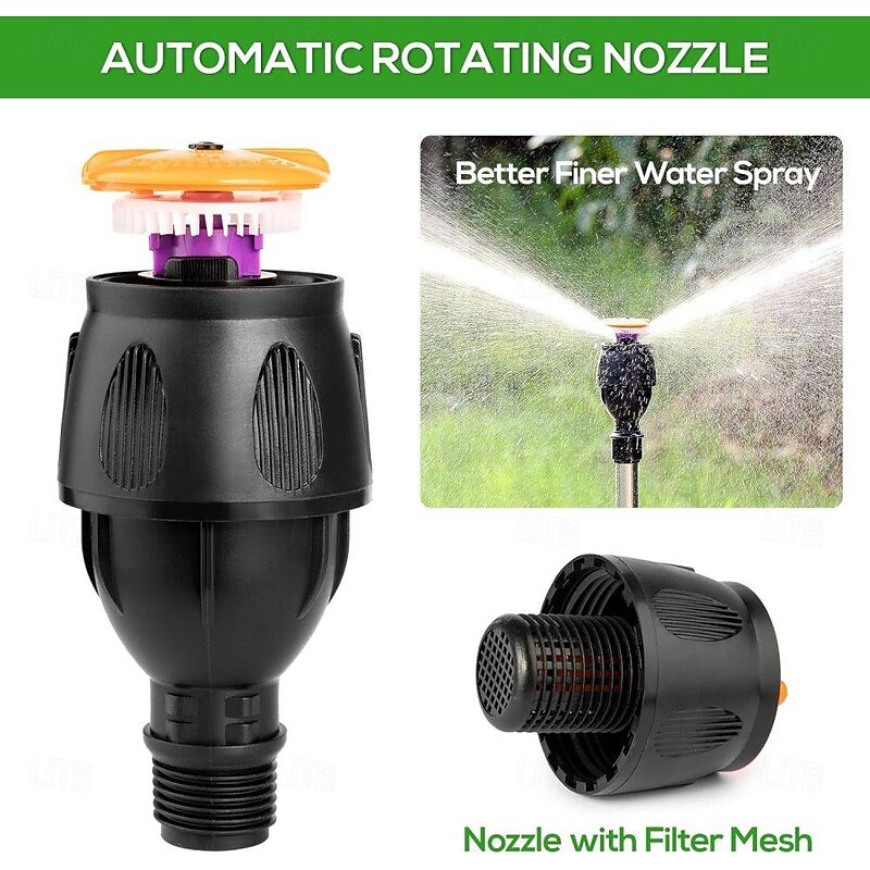 Rotating Tripod Sprinkler, 360 Degree Rotating Tripod Sprinkler, Garden Watering Irrigation System Tripod Automatic Rotating Sprinkler4