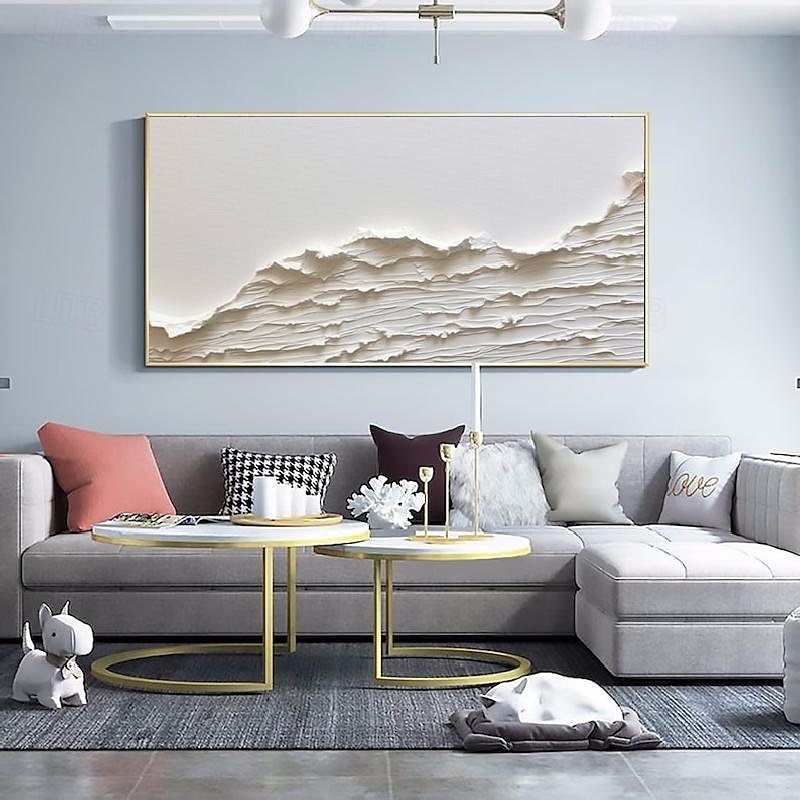 Oversized Seaswaves white Textured Painting handmade  Clouds Abstract Painting Extra Large Wall Art pattle knife wave painting seascape painting Hand-painted Acrylic Minimalist Paintings3