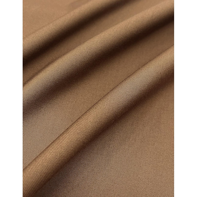 Men's Wedding Casual Suits Brown Fashion Daily Solid Colored Standard Fit 2 Piece4