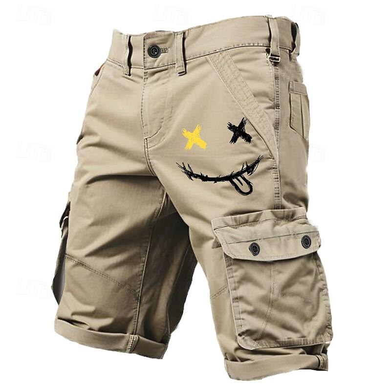 Men's Graphic Cargo Shorts Mid Waist Sports Fashion Designer Outdoor Sports Outdoor Casual 6 Pocket Designer Clothing Apparel3