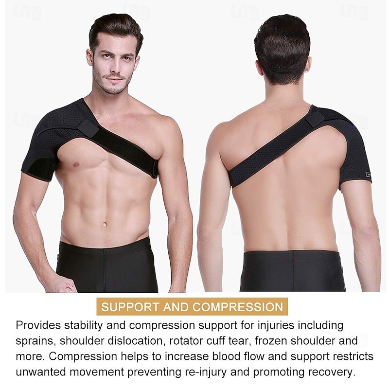 Right Shoulder Brace for Men,Torn Rotator Cuff Support Women Shoulder Stabilizer Brace for Shoulder Pain Relief4