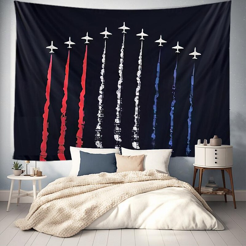 Independence Day 4th of July Hanging Tapestry Wall Art Large Tapestry Mural Decor Photograph Backdrop Blanket Curtain Home Bedroom Living Room Decoration3