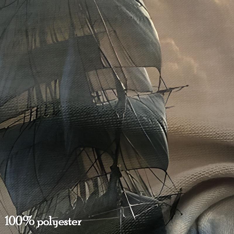 Men's Graphic Lightning Ship T shirt Henley Shirt Short Sleeve 3D Print Designer Retro Vintage Street Casual Summer Spring Blue Gray Henley Henley T-Shirt4