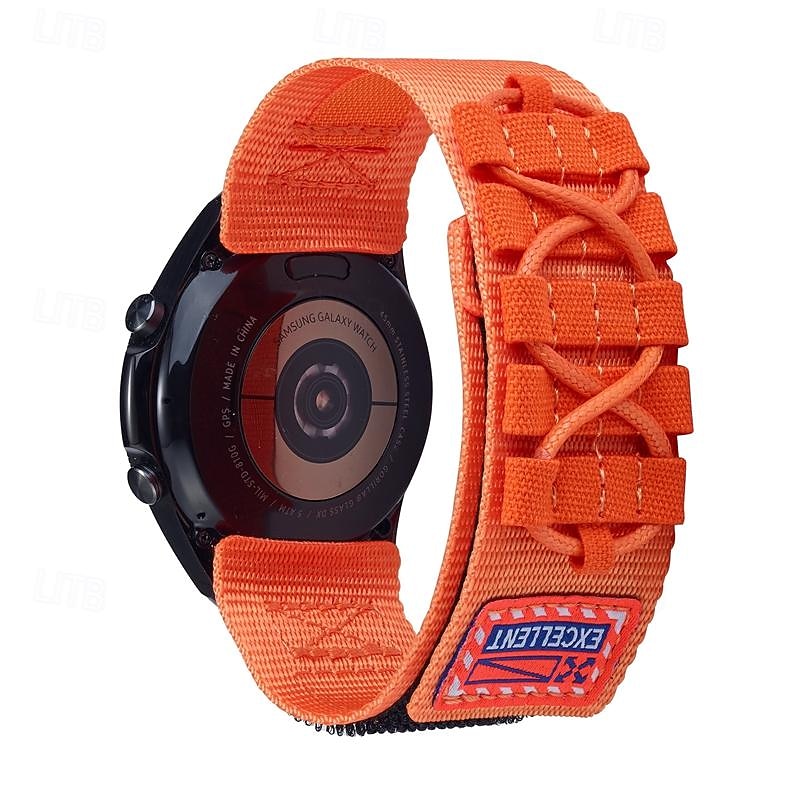 Watch Band for Samsung Galaxy Watch 7/6/5/4 40/44mm, Galaxy Watch 5 Pro 45mm, Galaxy Watch 6/4 Classic 42/46/43/47mm, Watch 3, Active 2, Gear S3 S2 Nylon Replacement  Strap Braided Luxury Adjustable2