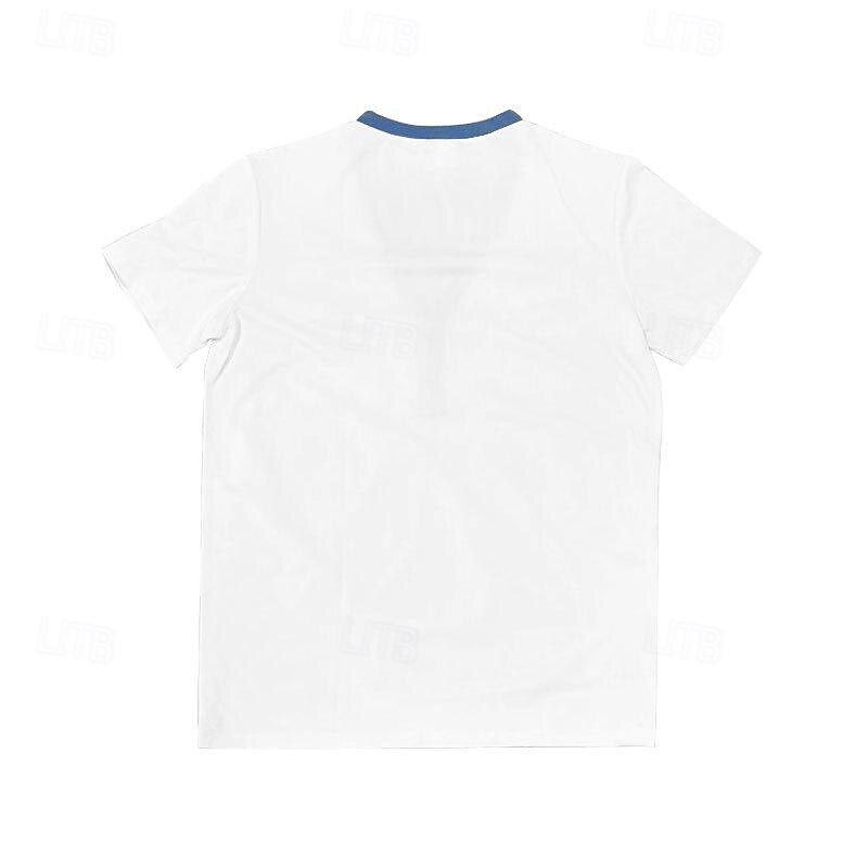 Men's Button T Shirt T Shirt Henley Shirt Tee Short Sleeve V Neck Spring & Summer Color Block Fashion Designer Basic Patchwork Vacation Street Going out Black White Dark Red Top Tee for Men4