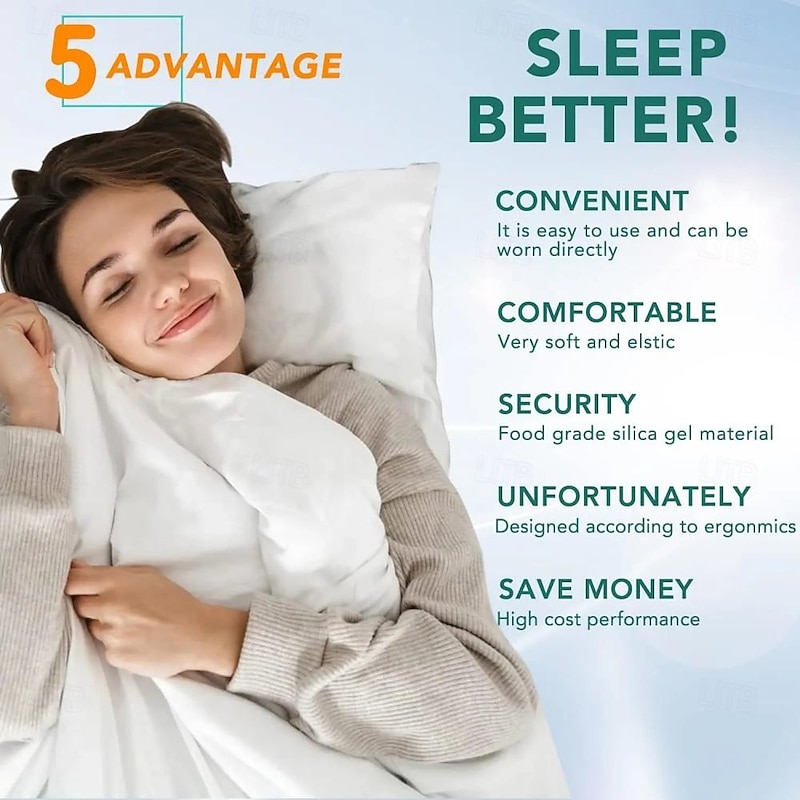 4PCS Anti-Snoring Device Nasal Clip Ventilator, Silicone, Silent Snoring Sleep Aid, Nighttime Sleep Apnea Guard, Artificial Snore Treatment Ventilation Nasal Patch, Snoring Prevention4