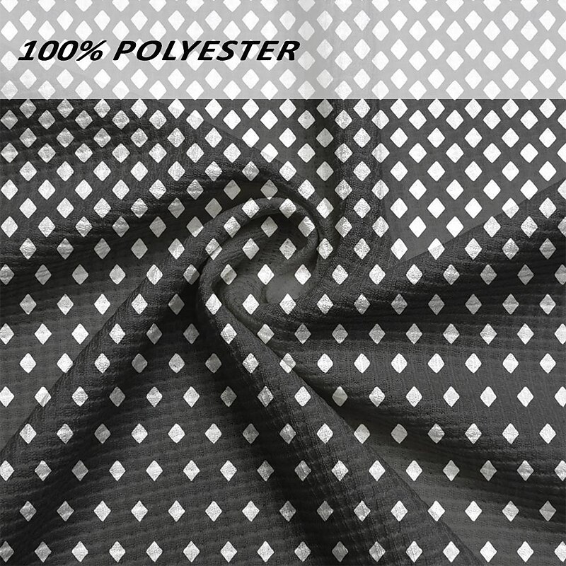 Men's Geometric Gradient Waffle Polo Shirts Polo Shirts Short Sleeve Polo Shirts Turndown Business Casual Outdoor Vacation Streetwear 3D Print Summer Black3