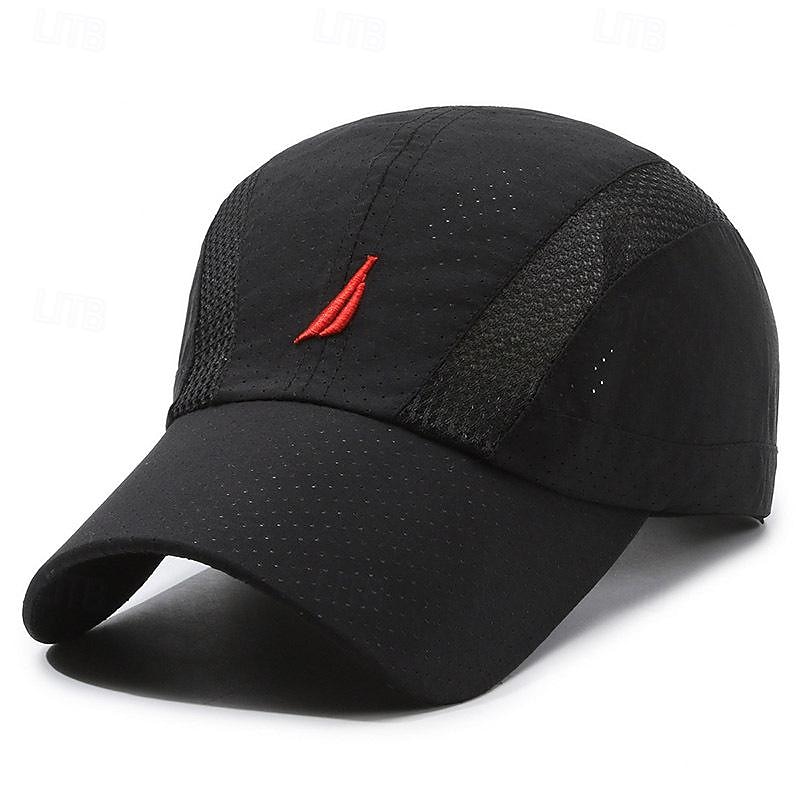 Men's Baseball Cap Sun Hat Trucker Hat Black Navy Blue Polyester Embroidery Fashion Casual Street Daily Letter Adjustable Sunscreen Breathable4