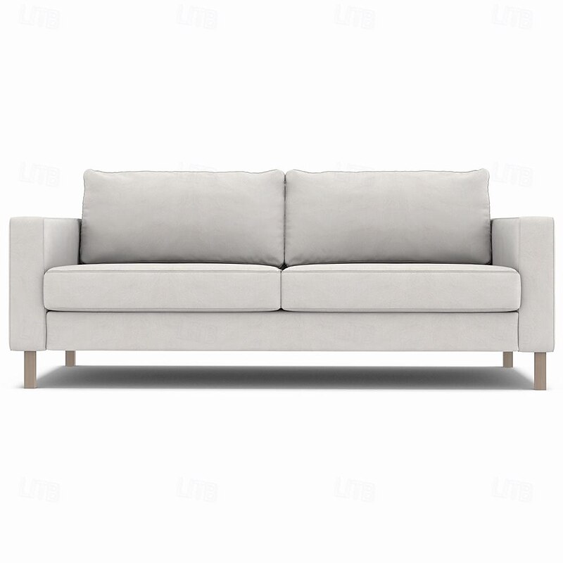 3 Seater Velvet Sofa Cover Solid Color Quilted Velvet Slipcovers  KARLcover LITB PRIME cover