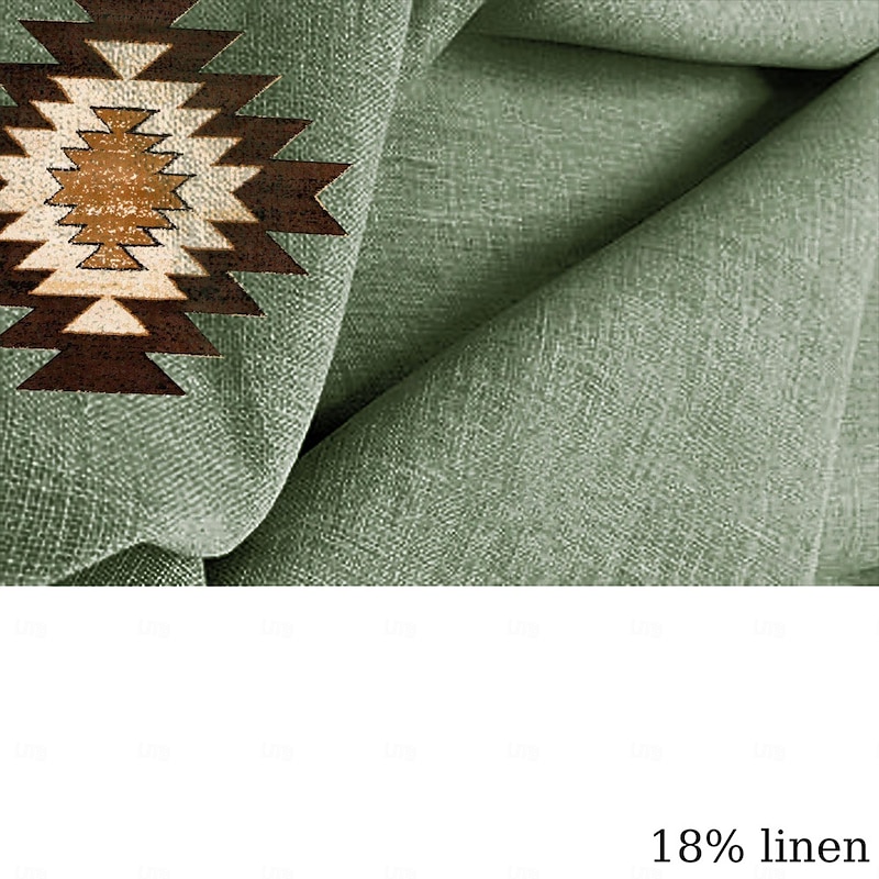 Men's Shirt Linen Shirt Retro Shirts Vintage Shirt Ethnic Shirt Tribal Daily Brown Green Gray Short Sleeve Turndown Summer Spring Clothing Apparel3