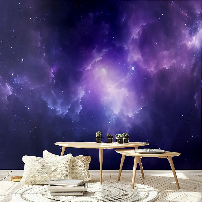 Cool Wallpapers Wall Mural Galaxy Universe Wallpaper Wall Sticker Covering Print Adhesive Required 3D Effect Canvas Home Décor3