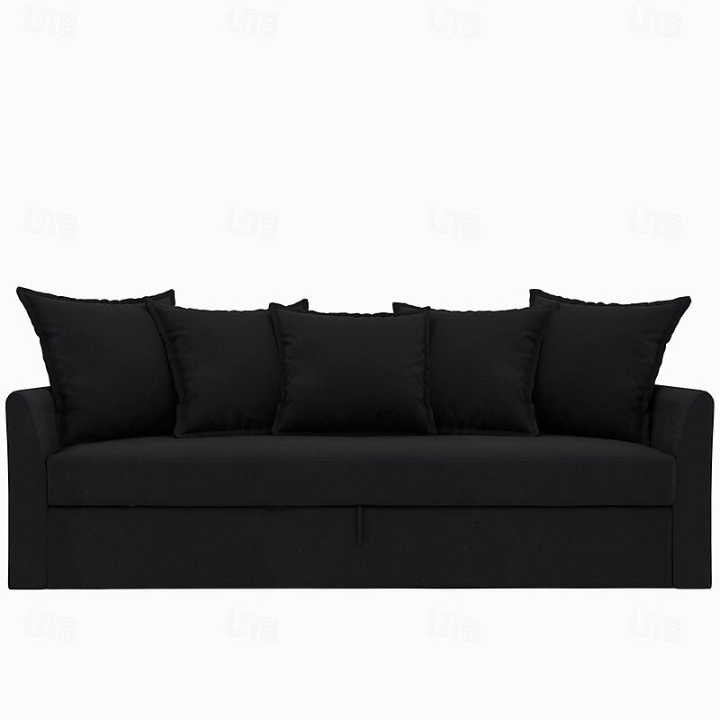 Velvet Sofa Cover 3 Seater Solid Color Quilted Velvet Slipcovers HOLcover LITB PRIME cover3