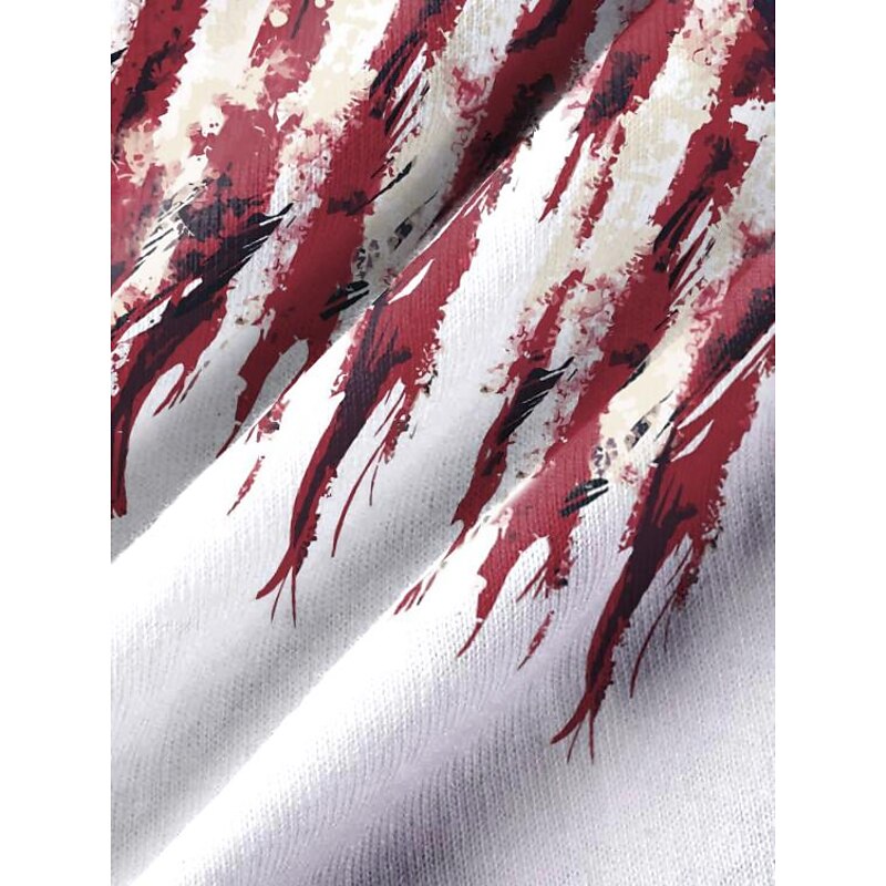 Women's Patriotic  Dress Mini Dress Petite Dress Sundress Tank Dress Summer Dress Casual Vacation Holiday Beach Regular Fit Flag Sleeveless Crew Neck White3