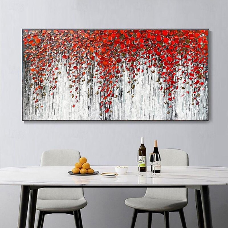 Handmade Oil Painting Canvas Wall Art Decoration Modern 3D Thick Knife Abstract Landscape for Living Room Home Decor Rolled Frameless Unstretched Painting2