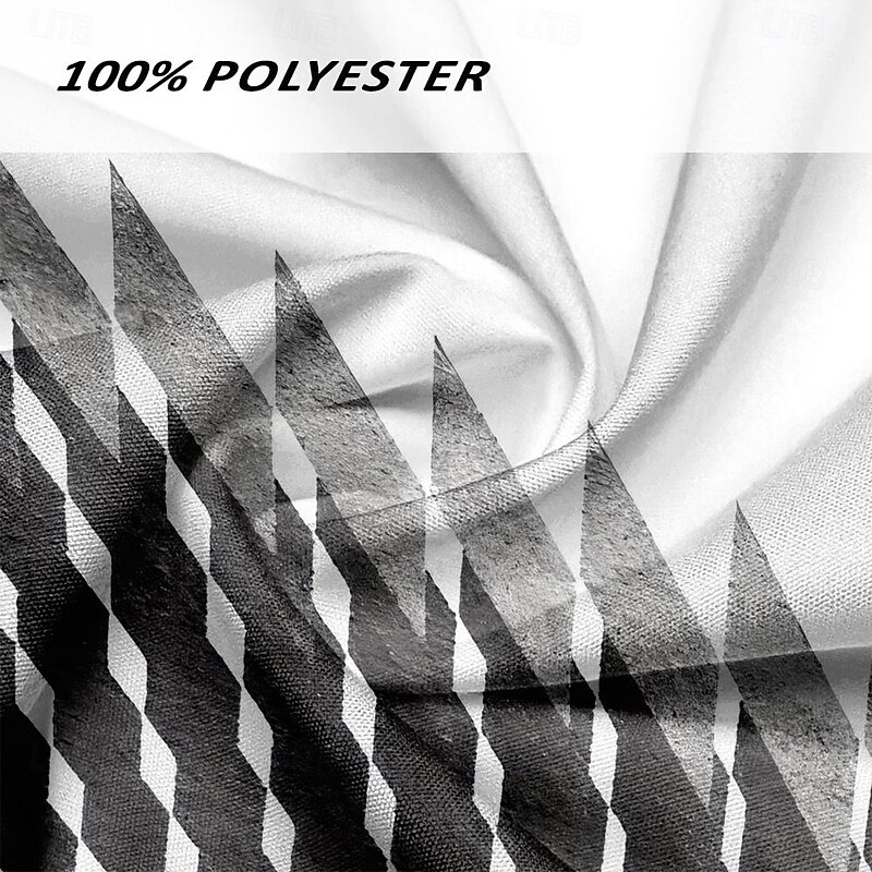 Men's Button Up Shirt Printed Shirts Long Sleeve Business Casual Formal Fall Winter Spring & Summer Turndown Print Button-Down White3