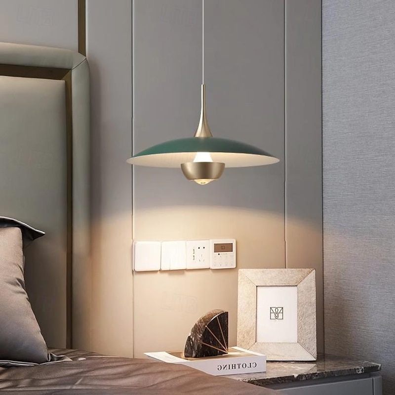 LED Pendant Light Flying Saucer Decorative Light 1-Light 28cm Modern Nordic Style Bedroom Dining Room 110-240V3