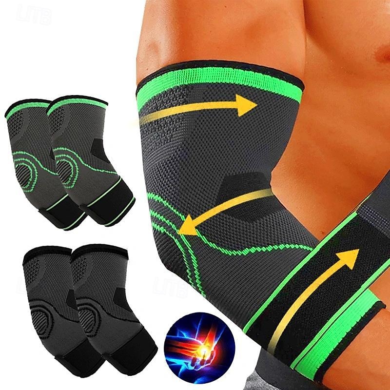 1PC Elbow Brace For Tendonitis And Tennis Elbow, Elbow Compression Sleeve, Tennis Elbow Brace For Women And Men, Adjustable Strap For Tennis Elbow, We