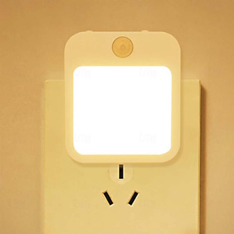 Motion Sensor Light LED Night Light Modes Switching Brightness Adjustable Just Plug In Outlet Light and Dark Sensor2