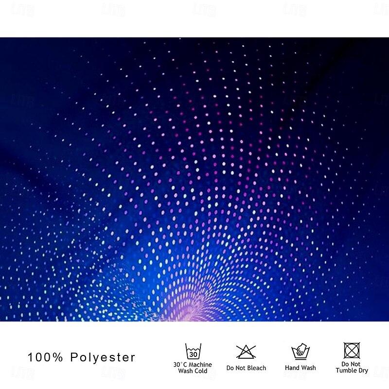 Men's Graphic Polo Shirts Golf Shirt Short Sleeve Polo Shirts Collared Shirts Casual Vacation Wear Rave Wear Party Outfits Buttons 3D Print Summer Spring Purple3