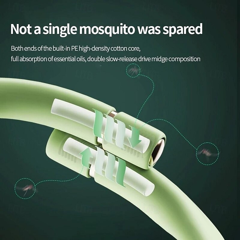 Mosquito Repellent Wristbands - Silicone Anti-Mosquito Bracelets for Adults, Couples, and Children with 6 Refill Sticks, Outdoor Bite Protection4