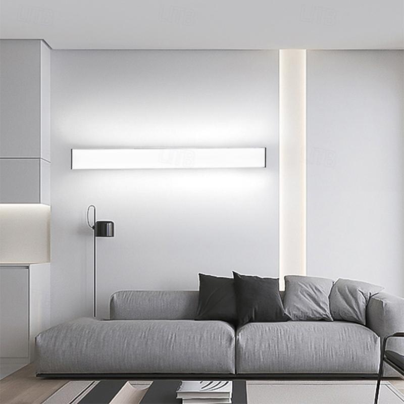 Long Wall Lamp 30/48/60/90cm Modern LED Lights, Warm White Waterproof Acrylic Sconce Lantern for Living Room, Bathroom, Garage, Patio4