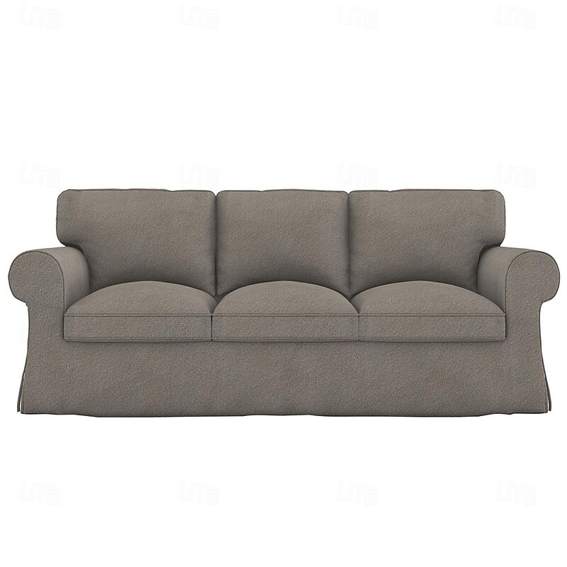 Sofa Cover Solid Color Quilted Velvet Slipcovers  UPPcover LITB PRIME cover3