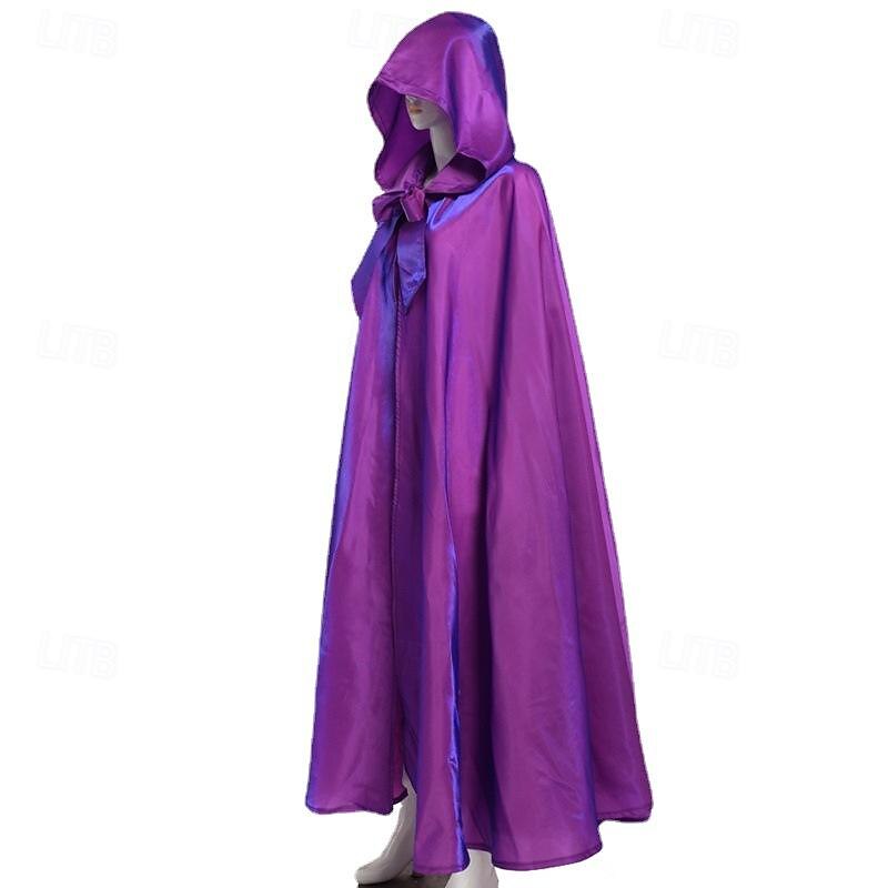 Retro Vintage Punk & Gothic Medieval Hooded Cloak Shawls Ranger Elven Fancy Dress Men's Women's Halloween Carnival Masquerade Party / Evening Adults' Cloak4