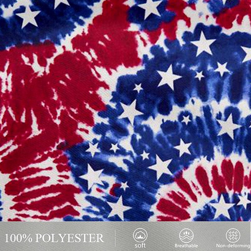 Men's Star Tie Dye Swim Shorts Board Shorts Swimming Trunks Mid Waist Fashion Streetwear Designer Casual Daily Holiday Pocket Drawstring Elastic Waist Designer Clothing Apparel3
