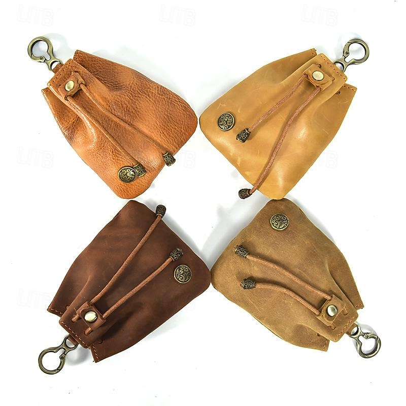 Retro Vintage Medieval Renaissance Belt Pouch Coin Purse Viking Ranger Elven Fancy Dress Celtic Viking Fantasy Halloween Carnival Masquerade Party Renaissance Fair LARP Adults Bag