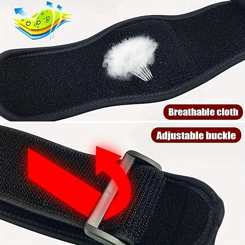 Sports Compression Elbow Brace (Fit Up To 154.32LB) Support Straps With GEL Pad & Adjustable Band3