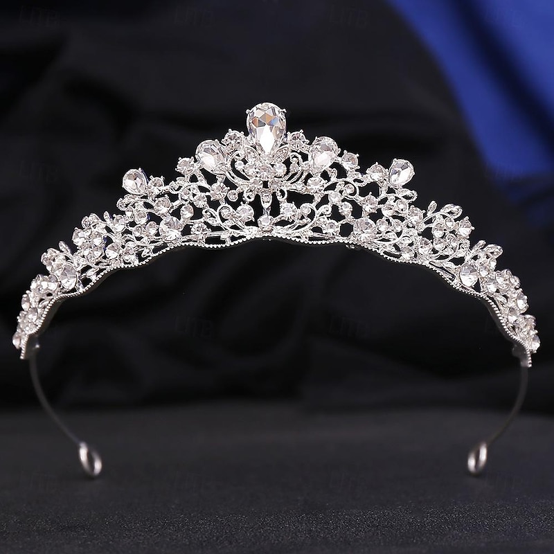 Crown Tiaras Headbands Headpiece Rhinestone Alloy Wedding Cocktail Elegant Luxury With Rhinestone Crystals Headpiece Headwear4