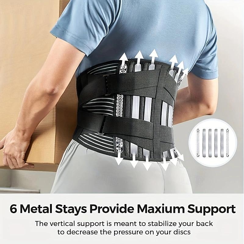 Dual Compression Fitness Belt - Adjustable Lumbar Support, Posture Correction & Slimming Waist Trainer for Exercise3
