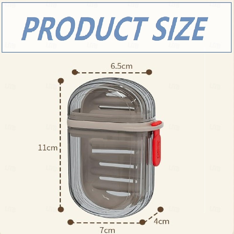 Travel Soap Case, Soap Container for Traveling Leak Proof, Clear Travel Soap Box- Portable Travel Soap Case, Shampoo Conditioner Bar Soap Travel Holder4