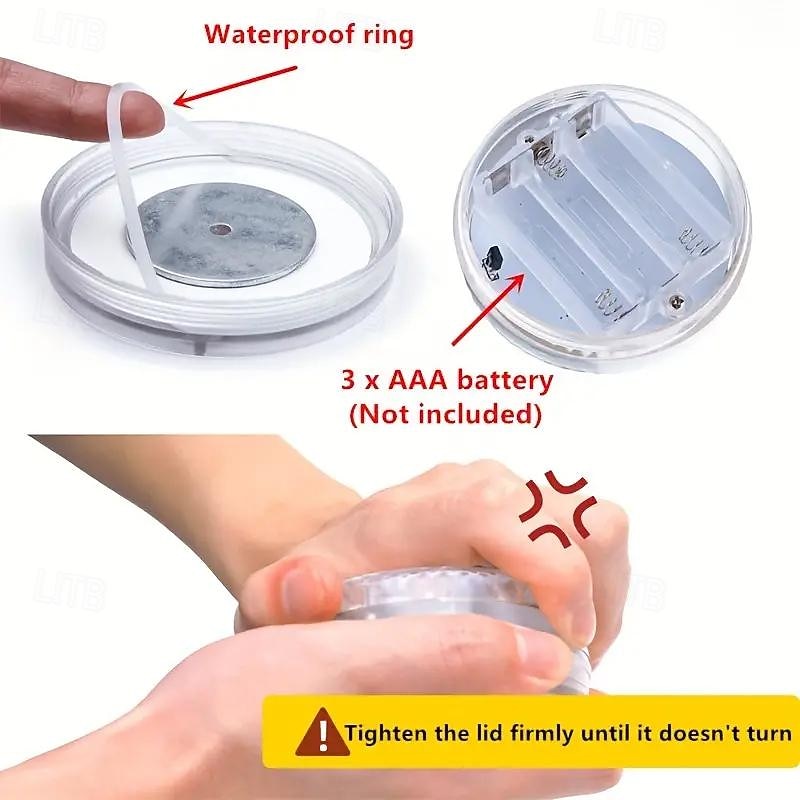 Submersible LED Pool Light, RGB Color Changing 13-LED Magnetic - Wireless Remote Control, Waterproof for Pool, Aquarium, Bathtub Decor, Parties, Holidays, Garden Fountain3