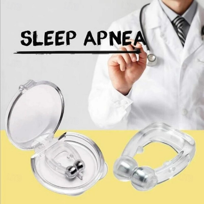 4PCS Anti-Snoring Device Nasal Clip Ventilator, Silicone, Silent Snoring Sleep Aid, Nighttime Sleep Apnea Guard, Artificial Snore Treatment Ventilation Nasal Patch, Snoring Prevention