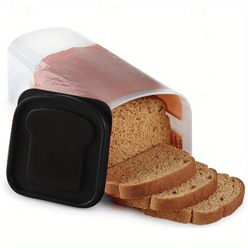Bread Box, Fresh Bread Storage Container, Bread Loaf Storage Dispenser, Bread Toast Storage Box, Bread Storage Dispenser, Bread Crisper, Grain Storage Box, Ingredients To-Go Box, Food Storage Box3