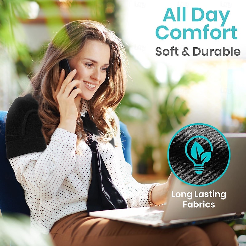 Shoulder Brace for Women  Men- Injury Recovery Compression Support Sleeve - for Rotator Cuff Injuries, Arthritis, Sprain, Dislocation, PT - Targeted Inflammation Pain Relief4